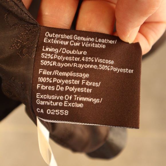 Danier , dark brown, leather jacket, XL - Picture 13 of 13